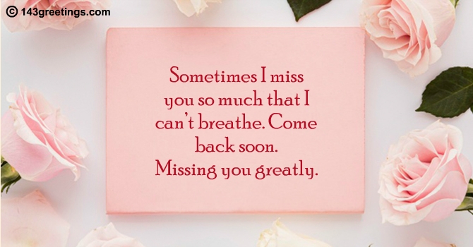 I Miss You Messages For Him